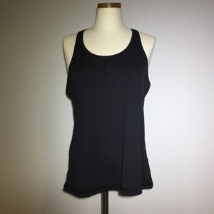 Black Zella Racerback Top, size Large
